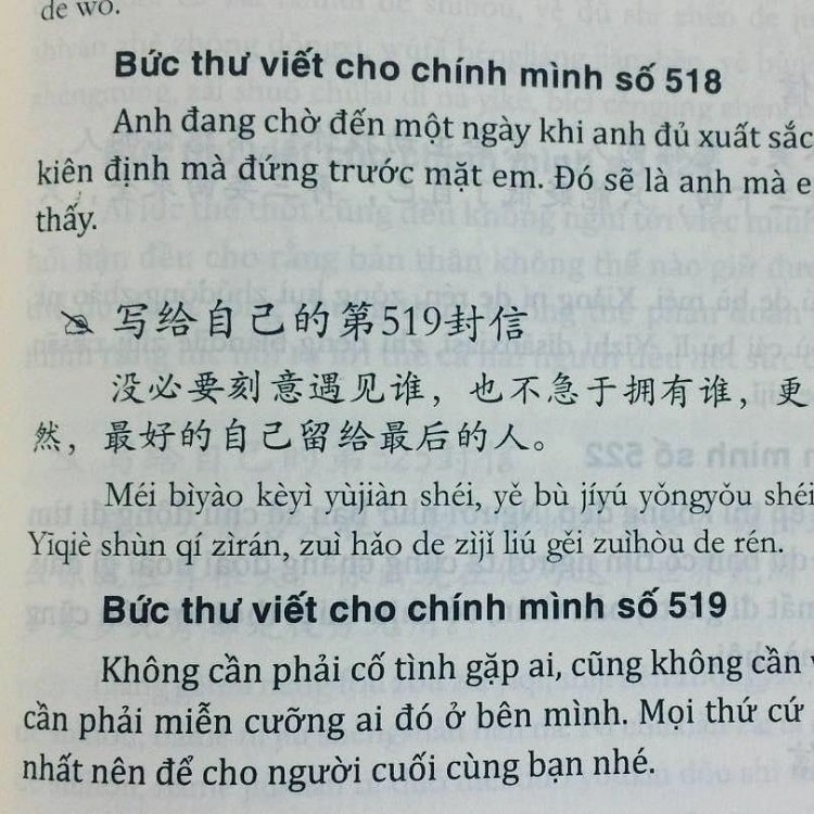 Nội dung trong sách 999 lá thư gửi cho chính mình PDF