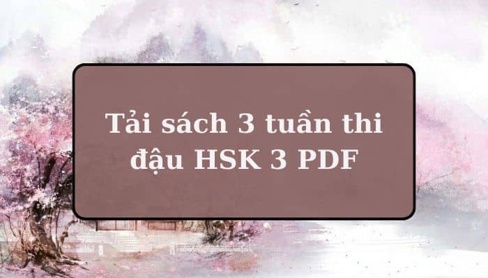 3 tuần thi đậu HSK 3 PDF (Full Free)