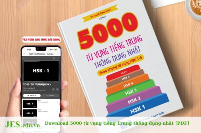 5000 từ vựng tiếng Trung HSK thông dụng nhất (cấp độ 1-6) PDF