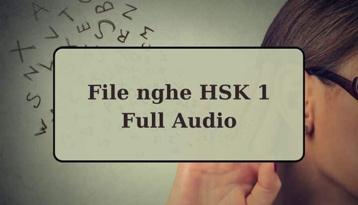 File nghe HSK 1 Full Audio (Giáo trình chuẩn HSK 1 + Sách bài tập)