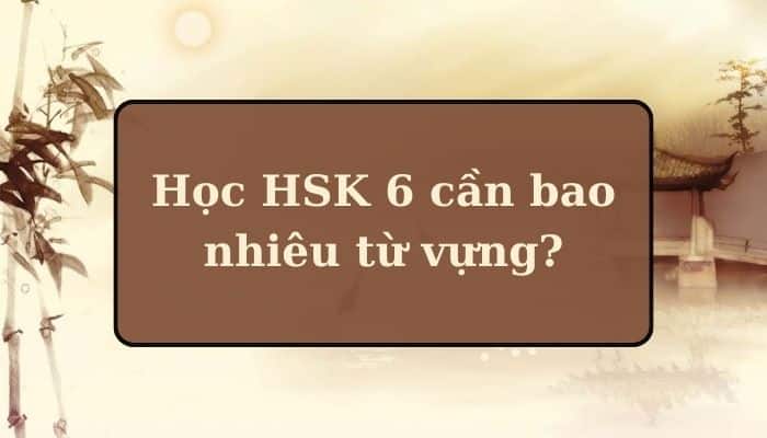 [GIẢI ĐÁP] HSK 6 cần bao nhiêu từ vựng?