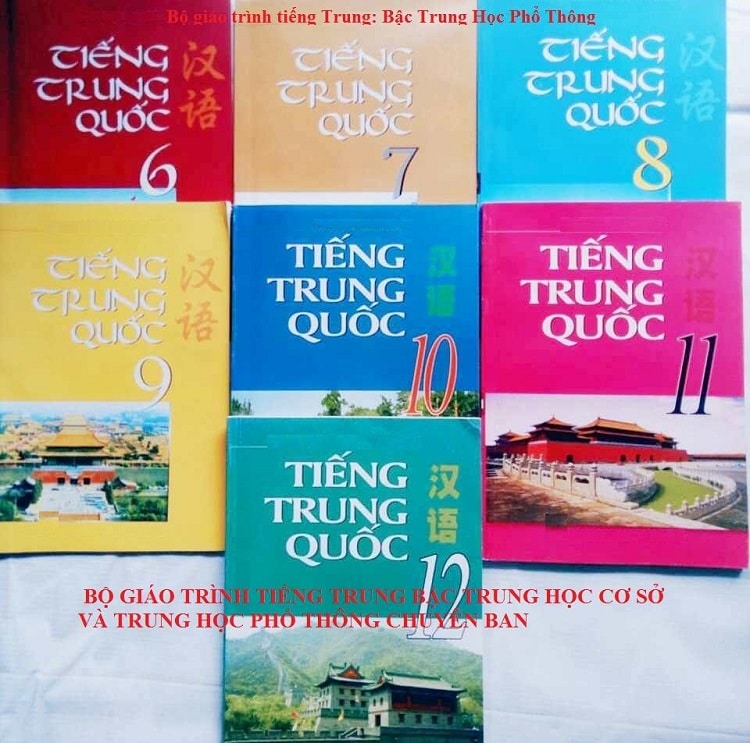 Trọn bộ sách giáo khoa tiếng Trung lớp 6,7,8,9,10,11,12 PDF