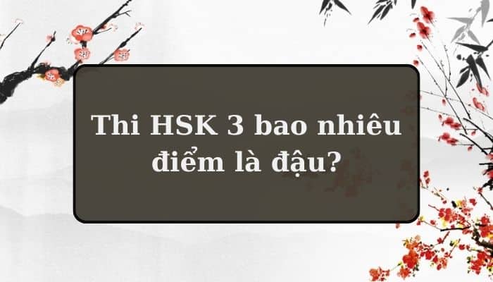 [GIẢI ĐÁP] Thi HSK 3 bao nhiêu điểm là đậu?