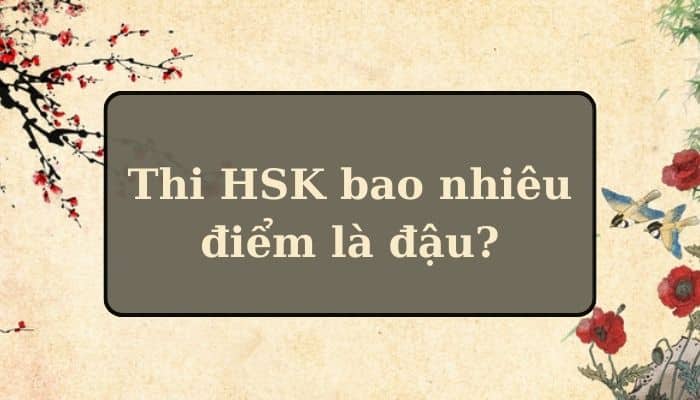 [GIẢI ĐÁP] Thi HSK bao nhiêu điểm là đậu?